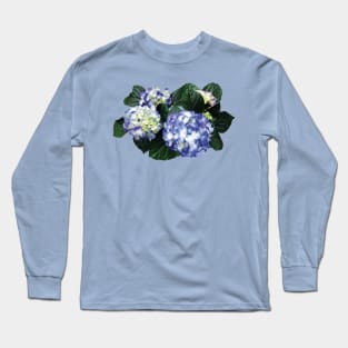 Hydrangeas - Clusters of Purple Hydrangea Long Sleeve T-Shirt